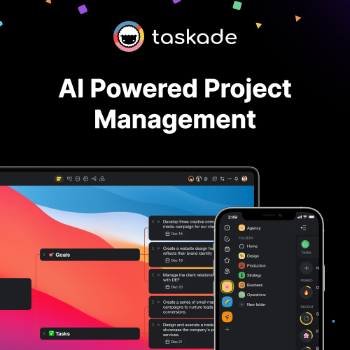 taskade.com - AI powered project managment and chat